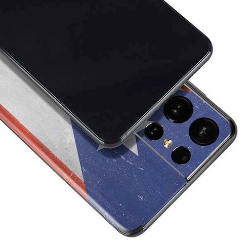 Puerto Rico Flag Distressed Galaxy S21 Ultra 5G Skin